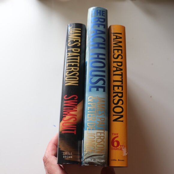 James Patterson Hard Cover Book Lot Fiction Beach House Swimsuit The 6th Target - Picture 3 of 6